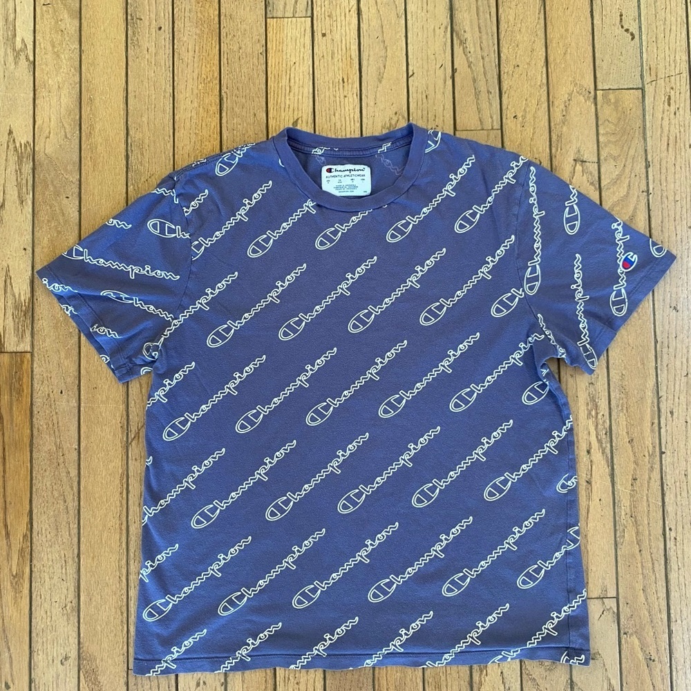 Champion Purple Logo Men's Shirt
